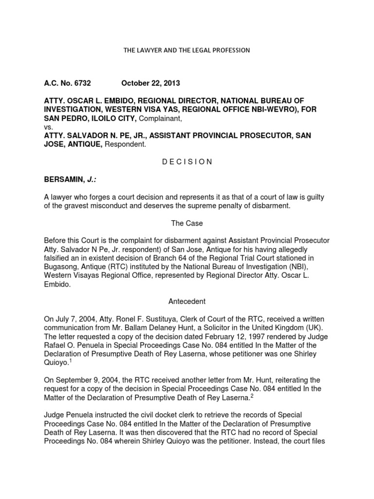 Lawyer Disbarred for Forging Court Decision | PDF | Disbarment | Lawyer