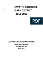 Ground Water Brochure Aligarh District 2012-2013
