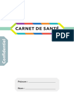 Le Carnet de Santé en Vigueur Au 1er Avril 2018