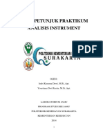 Buku Petunjuk Praktikum Analis Instrumen