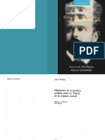 Elementos de Economía Política Pura (O Teoría de La Riqueza Social) .Leon Walras