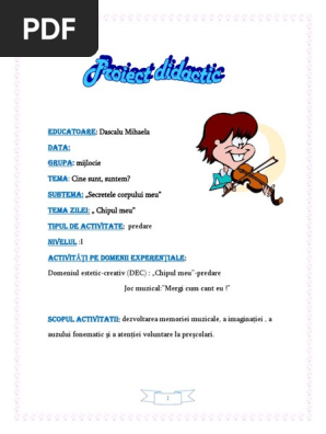 Educatie Muzicala Chipul Meu