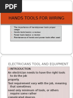 Topic 2 Hands Tools For Wiring