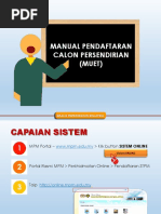 Pendaftaran Calon Persendirian MUET