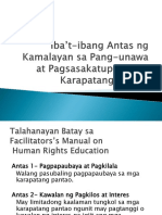 Iba'T-ibang Antas NG Kamalayan Sa Pang-Unawa at Pagsasakatuparan