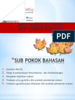 OPTIMALKAN PRAKTEK PEMBERIAN MAKANAN BALITA