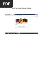 How To Add Google Map To The Webpage