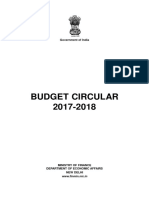 Budget Circular FY 2017 18 From MoF 4 Jan 2017