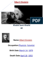 My PPT About Albert Einstein