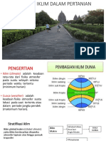 Peranan Iklim Dalam Pertanian