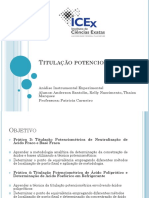 Titulação Potenciométrica de Ácidos e Bases