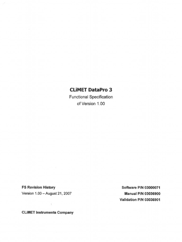 FS - DataPro 3 V1.00 | PDF
