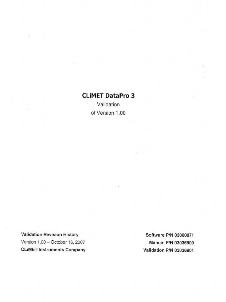 Validation - DataPro 3 Full | PDF | Verification And Validation ...