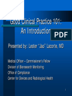 CDRH Learn Module-GCP 101 - Lacorte PDF