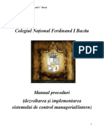 Manual Proceduri SCMI Colegiul Ferdinand PDF