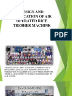 Design and Fabrication of Air Operated Rice Tresher Machine