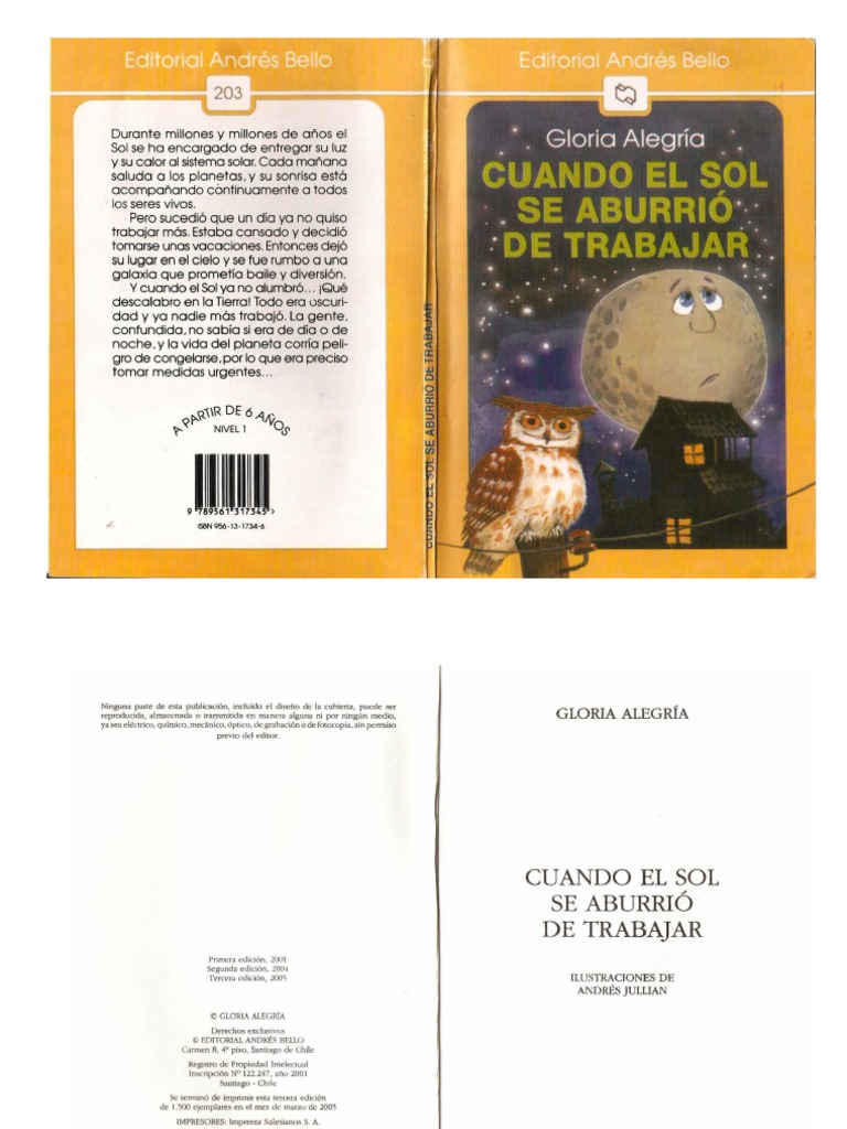 Cuando El Sol Se Asoma Manhwa Cuando el sol se aburrio de trabajar - Gloria AlegrÃ­a.pdf