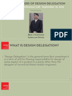 Division 9 Conference Call - September 16, 2015: The Dangers of Design Delegation