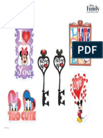 Disney Mickey and Friends Valentines Stickers Printable 1111 FDCOM