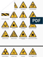 Exemplos de Placas de Sinalização (Segurança)