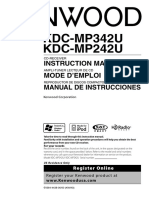 Kenwood KDC-MP342U Manual