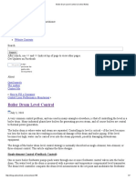 Boiler Drum Level Control - Control Notes