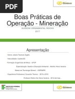 Boas Práticas de Operação - Mineração