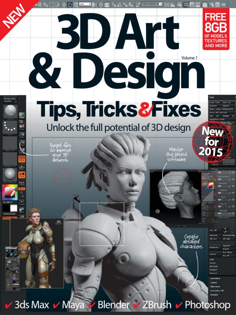 3D Art & Design Tips Tricks & Fixes Revised Edition 2015 | PDF | 3 D ...