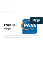 Anglais Test A