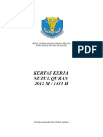 Kertas Kerja Nuzul Quran