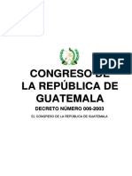 Ley Protección Consumidor Guatemala