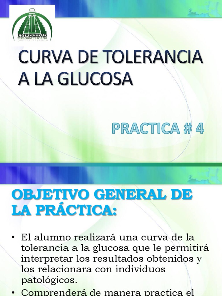 Curva de Tolerancia A La Glucosa PDF Diabetes mellitus Enfermedades y trastornos