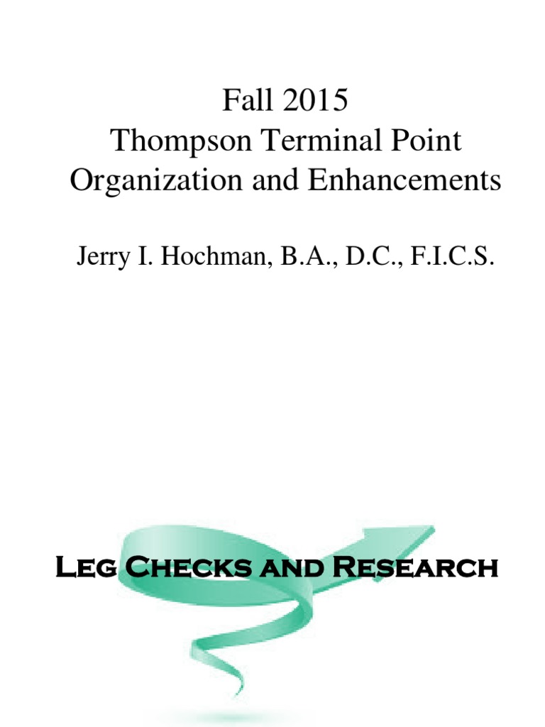 Thompson Technique and Leg Length Discrepancy | PDF | Knee | Chiropractic