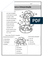 Leitura e Interpretação Instrução o Que As Crianças Estão Fazendo Frases