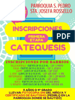 Inscripciones Primera Etapa SPSJ