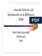 Diseminación Selectiva de Información en La Biblioteca 