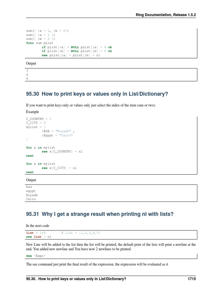 Ring Documentation: Functions & Examples | PDF | Widget (Gui) | String ...