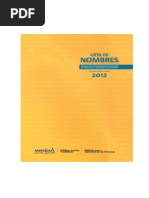 Nombres Autorizados 2012 PDF