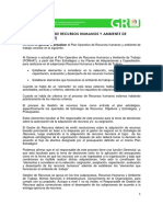 Ejemplo de Plan Operativo y de Recursos Humanos