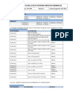 Gi-Fo-001 Planilla de Actividades Servicios Generales