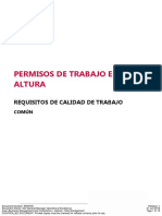 MMG TEA Trabajo en Altura - Permisos - Requisitos de Calidad de Trabajo (Común) - 8509705