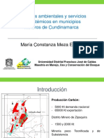 María Meza, Conflictos Ambientales y Servicios Ecosistemicos