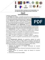 Segunda Convención Colectiva Única y Unitaria del Ministerio de Educación