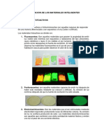 Clasificacion de Los Materiales Inteligentes