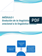 Evolución lingüística oracional a textual