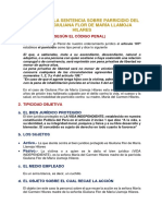 Análisis de sentencias por homicidio y parricidio