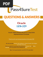 1Z0-329 Pass4Sure Test