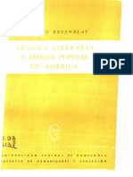 Rosenblat - Lengua literaria y lengua popular en América.pdf