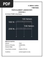 K Abdul Ajeej 17MST0002 Finite Element Laboratory: Exercise 5