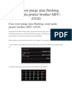 Cara Reset Purge Atau Flushing Count Pada Printer Brother MFC